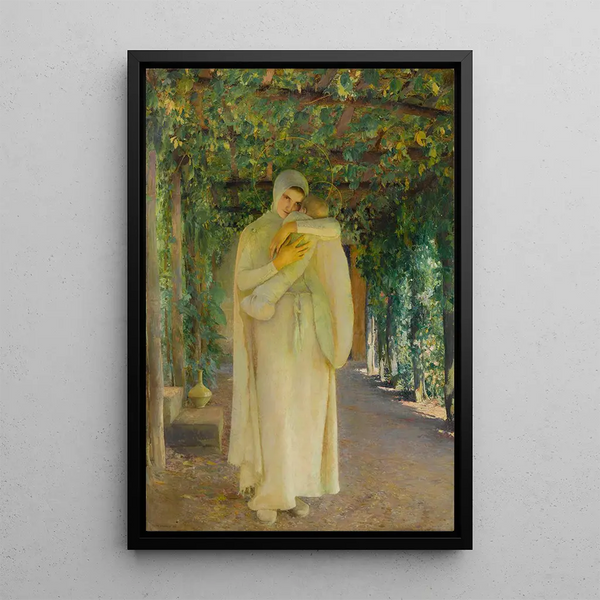 Madone La Treille - Pascal-Adolphe-Jean Dagnan-Bouveret — framed artwork on a wall