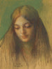 Studie van Madonna voor de trooster der bedroefden - Pascal-Adolphe-Jean Dagnan-Bouveret — weergave van het kunstwerk