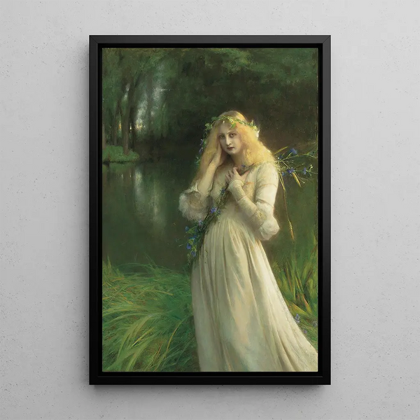 Ophelia - Pascal-Adolphe-Jean Dagnan-Bouveret — framed artwork on a wall