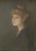 Portret van een vrouw - Pascal-Adolphe-Jean Dagnan-Bouveret — weergave van het kunstwerk
