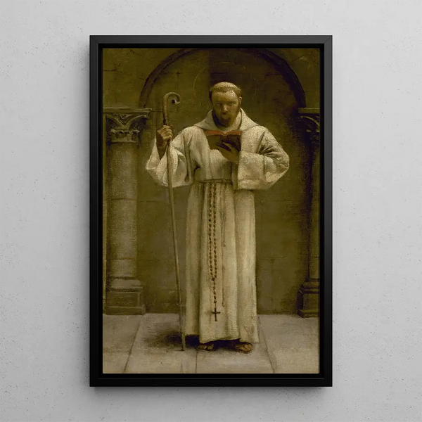 Saint Herbland - Pascal-Adolphe-Jean Dagnan-Bouveret — framed artwork on a wall