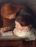 La lecture - Paul-Albert Bartholomé — weergave van het kunstwerk