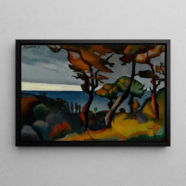 PaulElie Gernez - Paysage Arbres rouges.webp