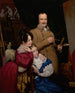 Zelfportret met familie in de atelier van de kunstenaar - Paul Claude-Michel Carpentier — weergave van het kunstwerk