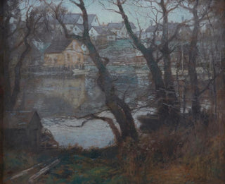 Paul Cornoyer - Landscape of New England Town.webp