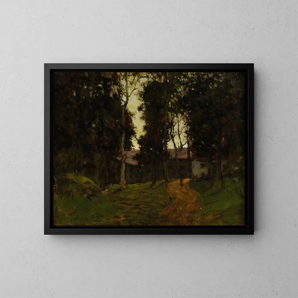 L'Ancien Auberge - Paul Cornoyer — framed artwork on a wall