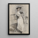 Madame Paris zittend op een bank - Paul César Helleu — ingelijst kunstwerk aan de muur
