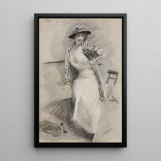 Paul Csar Helleu - Madame Paris assise sur une banquette.webp