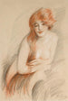 Nu vrouwelijk met lange haarlijn - Paul César Helleu — weergave van het kunstwerk