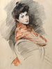 Portret van Elisabeth Van Beema - Paul César Helleu — weergave van het kunstwerk