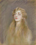 Portret van Mlle Blanche de Pas - Paul César Helleu — weergave van het kunstwerk