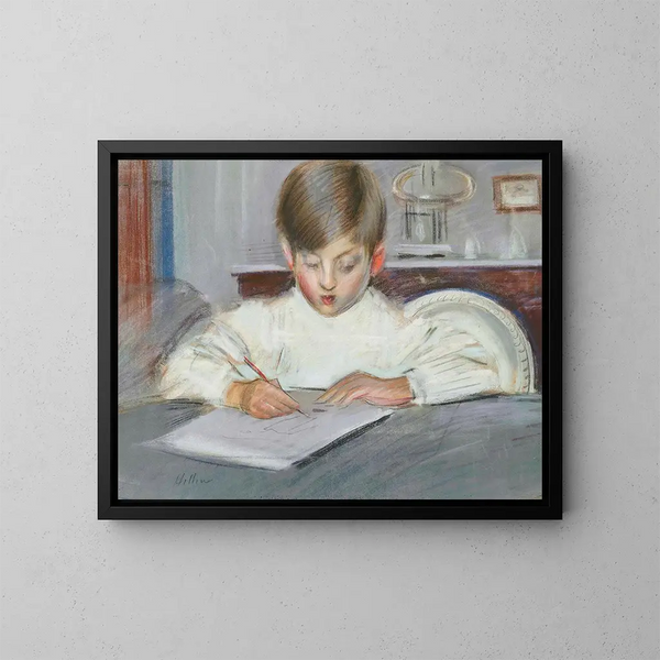Le cours de dessin - Paul César Helleu — ingelijst kunstwerk aan de muur
