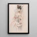 Elegante schilderij met de lierstoel - Paul César Helleu — ingelijst kunstwerk aan de muur