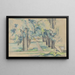 Allée de marronniers au Jas de Bouffan - Paul Cézanne — ingelijst kunstwerk aan de muur