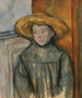 Jongen met strohoed - Paul Cézanne — weergave van het kunstwerk