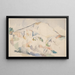 Château Noir en Mont Sainte-Victoire rond 1890-1895 - Paul Cézanne — ingelijst kunstwerk aan de muur