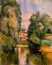 Landhuis aan een rivier - Paul Cézanne — weergave van het kunstwerk