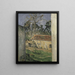 Boerderijplein - Paul Cézanne — ingelijst kunstwerk aan de muur