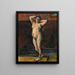 Vrouw naakt staand - Paul Cézanne — ingelijst kunstwerk aan de muur