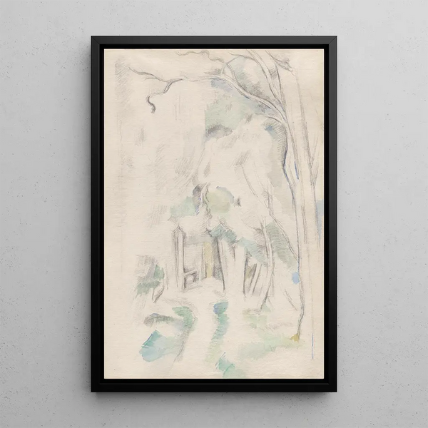 Sentier dans les bois - Paul Cézanne — ingelijst kunstwerk aan de muur