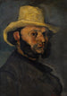 Gustave Boyer born in 1840 with a straw hat - Paul Cézanne — artwork view