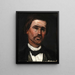 Hoofd van een man - Paul Cézanne — ingelijst kunstwerk aan de muur