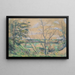 In de vallei van de Oise - Paul Cézanne — ingelijst kunstwerk aan de muur