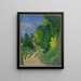 La Route tournante en sous-bois - Paul Cézanne — ingelijst kunstwerk aan de muur