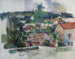 Landschapschilderij - Paul Cézanne — weergave van het kunstwerk