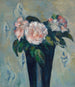 De donkerblauwe vaas - Paul Cézanne — weergave van het kunstwerk