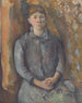 Madame Cézanne - Paul Cézanne — weergave van het kunstwerk