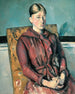 Madame Cézanne in een gele fauteuil - Paul Cézanne — weergave van het kunstwerk