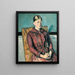 Madame Cézanne in een gele fauteuil - Paul Cézanne — ingelijst kunstwerk aan de muur