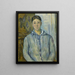 Madame Cézanne in blauw - Paul Cézanne — ingelijst kunstwerk aan de muur