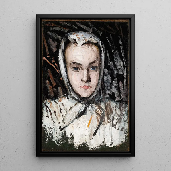 Marie Cézanne, de zus van de kunstenaar - Paul Cézanne — ingelijst kunstwerk aan de muur