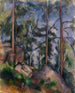 Pins en rotsen - Paul Cézanne — weergave van het kunstwerk