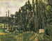 De populieren - Paul Cézanne — weergave van het kunstwerk
