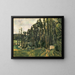 De populieren - Paul Cézanne — ingelijst kunstwerk aan de muur