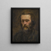 Portret van een man - Paul Cézanne — ingelijst kunstwerk aan de muur