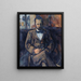 Portret van Ambroise Vollard - Paul Cézanne — ingelijst kunstwerk aan de muur