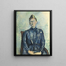 Portret van Madame Cézanne - Paul Cézanne — ingelijst kunstwerk aan de muur