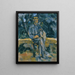 Portret van boer - Paul Cézanne — ingelijst kunstwerk aan de muur