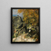 Rochers in het bos Fontainebleau - Paul Cézanne — ingelijst kunstwerk aan de muur