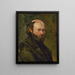 Zelfportret - Paul Cézanne — ingelijst kunstwerk aan de muur
