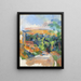 De bocht van de weg - Paul Cézanne — ingelijst kunstwerk aan de muur
