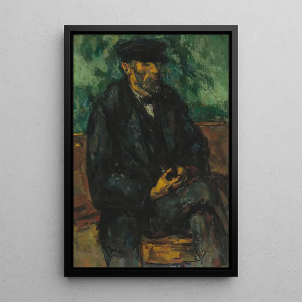 Le jardinier Vallier - Paul Cézanne — ingelijst kunstwerk aan de muur