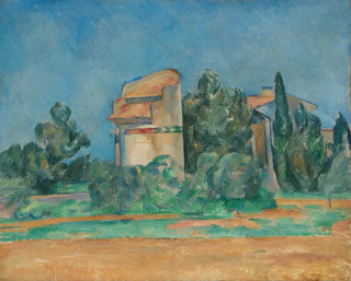 De toren van de duiven in Bellevue - Paul Cézanne — weergave van het kunstwerk