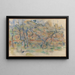 van bomen en huis in Provence - Paul Cézanne — ingelijst kunstwerk aan de muur