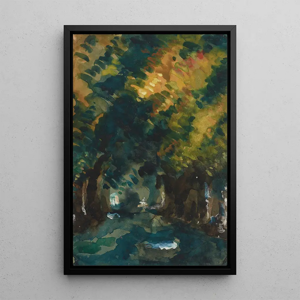 Une allée - Paul Cézanne — ingelijst kunstwerk aan de muur