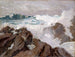 Ruwe zee - Paul Dougherty — weergave van het kunstwerk